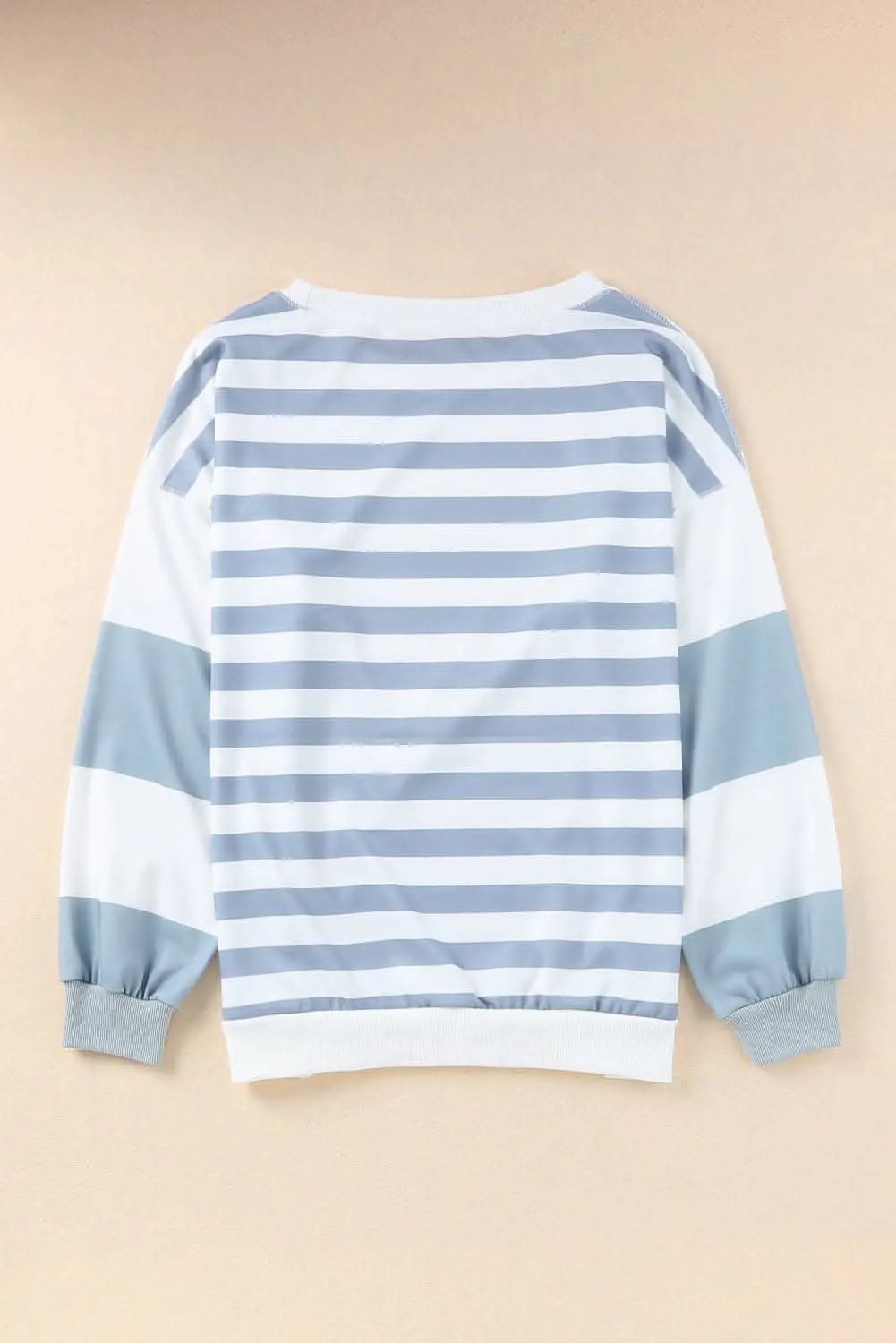 Sequin striped long sleeve top - Love Salve